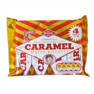 Tunnocks Caramel Wafer Biscuits (4 pack)